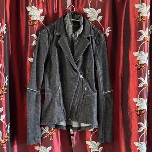 lululemon athletica Charcoal Leather Jacket